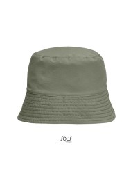 Καπέλο τύπου ψαρέματος (Bucket nylon 03999) χακί ( απο την άλλη πλευρά είναι μάυρο)